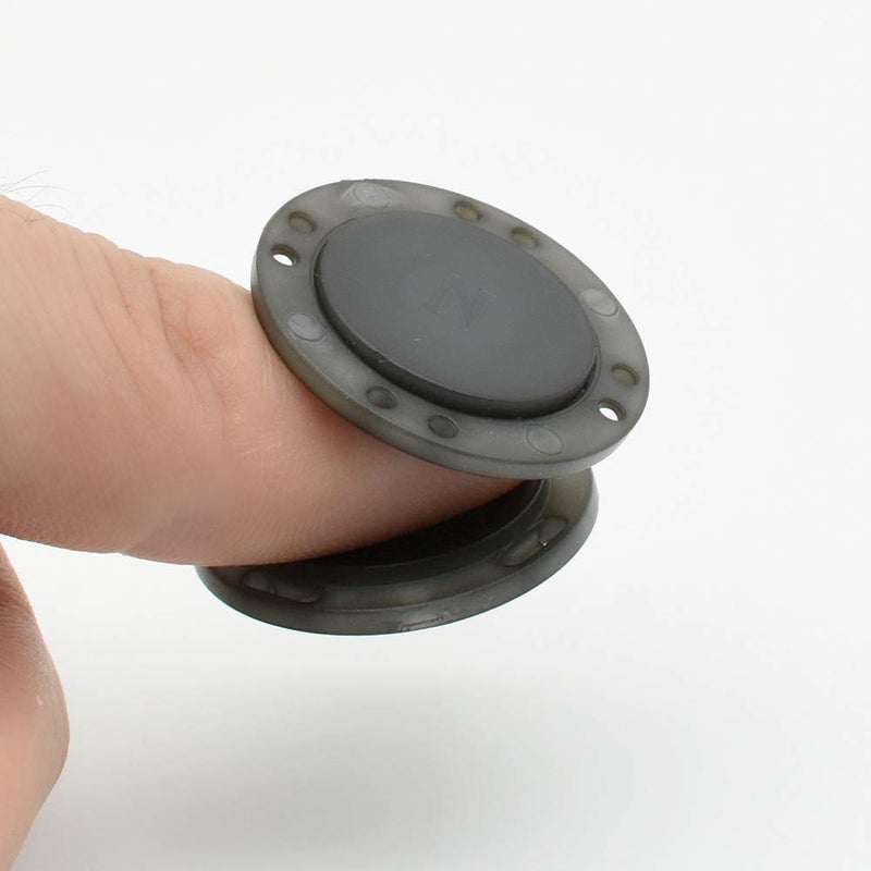 Magerial 41L Magnetic Coat Buttons 26mm/1â€ Invisible Hidden Sewing Button Nylon with Magnets Inside for Coat Jacket Suitcase Bag Windbreaker Pajamas FBM Shipment 6pcs (26mm, Grey) - Image 5